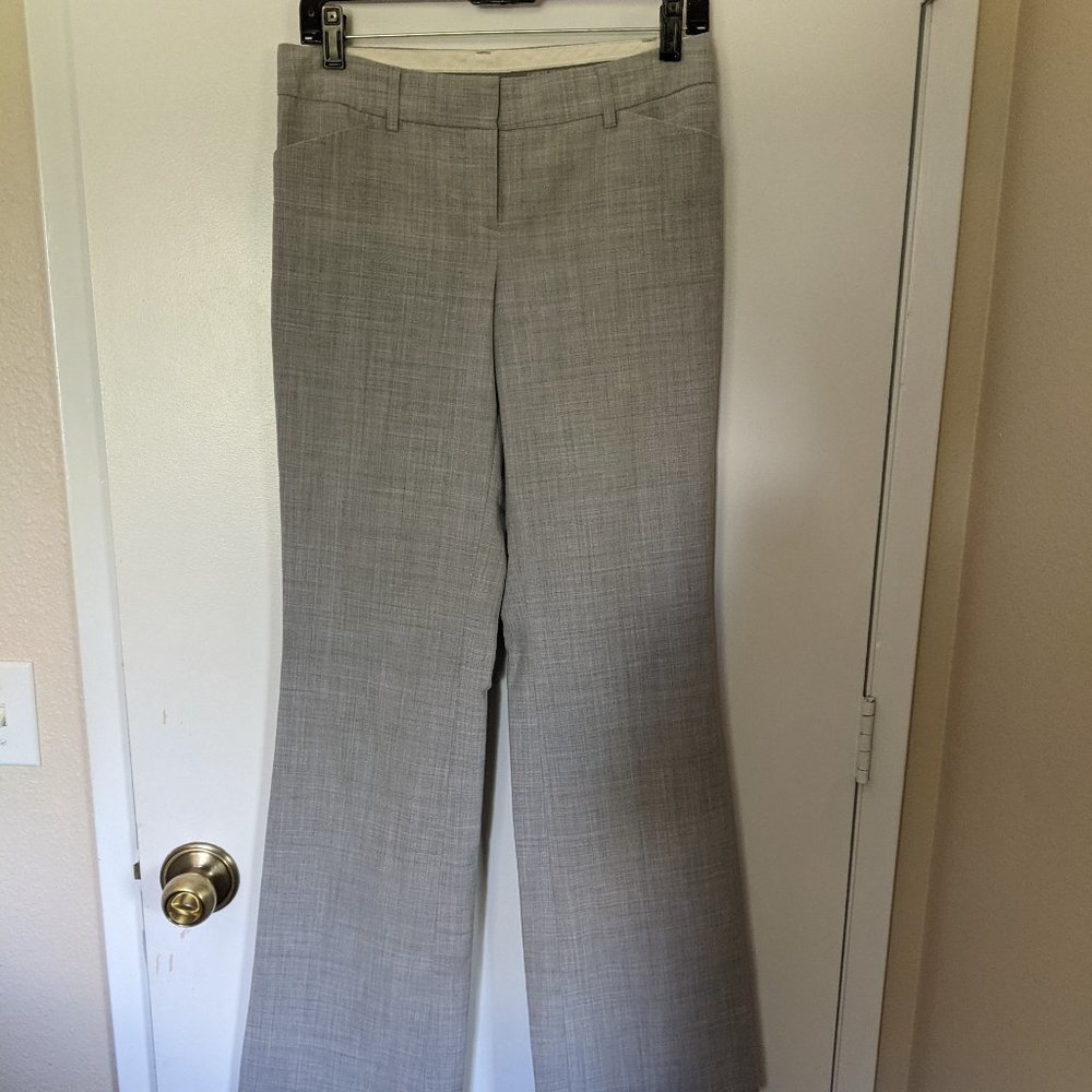 Express Editor Light Gray Slacks Size 2 Long - image 2